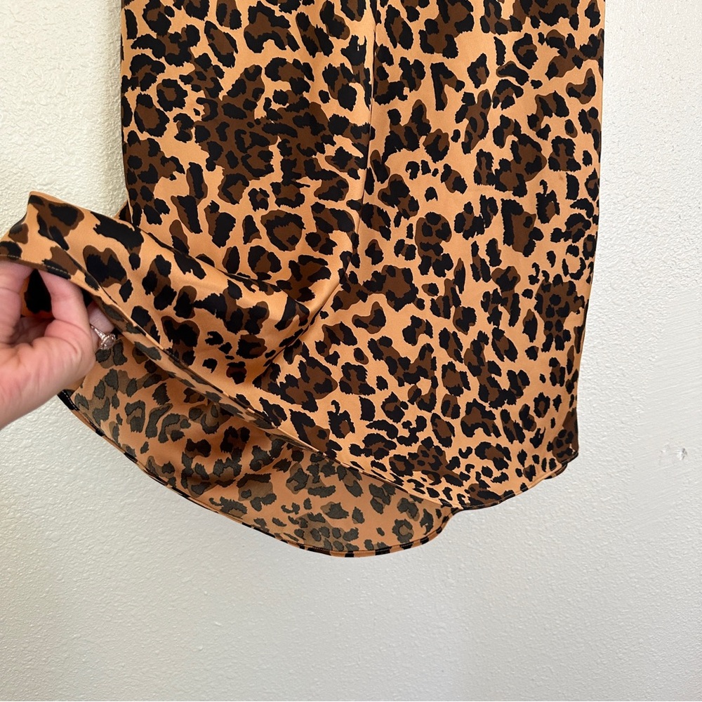 BABATON Ryland Slip Skirt Satin Midi Leopard Print Skirt Aritzia 2 - Picture 6 of 6